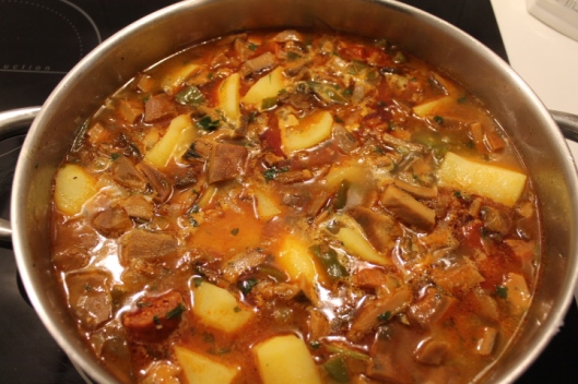 Wild Mushroom and Potato Stew, Níscalos con Patatas 5
